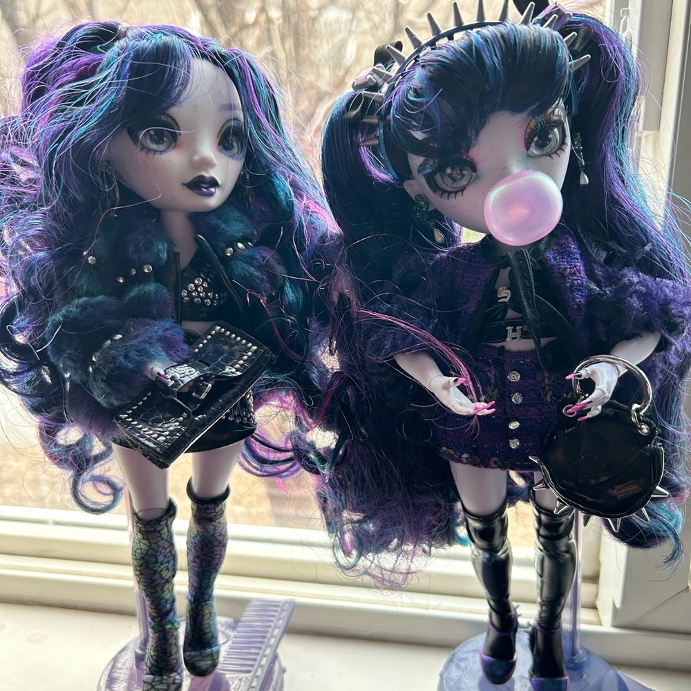 Fashionable Gothic Dolls with Accessories